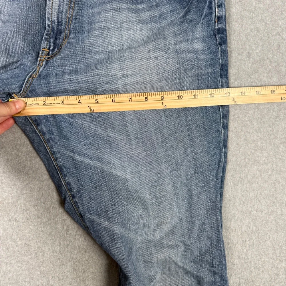 Gap Mens Y2K Straight Fit Jeans Medium Wash Blue Denim 36x34 Classic Pants